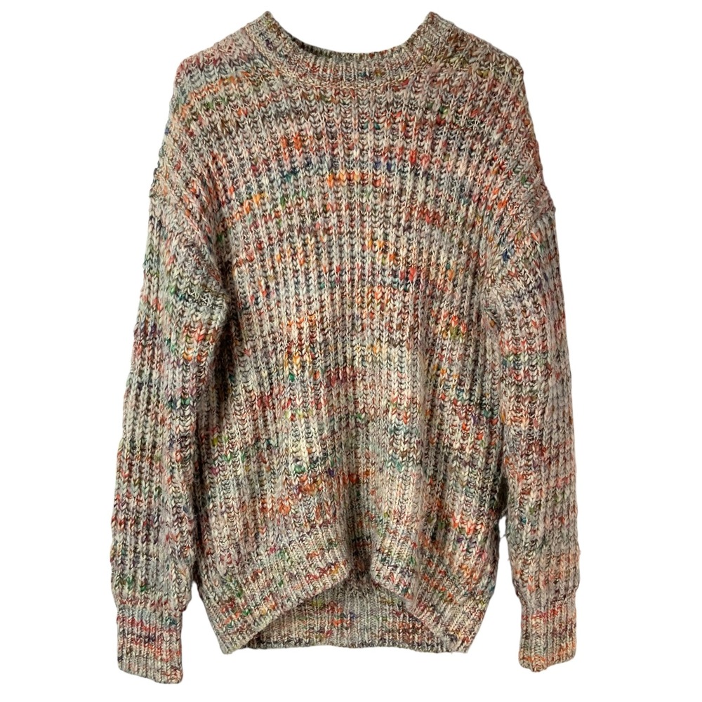 Wilfred Free Multicolor Confetti Sweater Small Pullover Crew Neck Long Sleeve